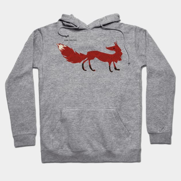 Red fox : Hoodie by Annie Pom Freitag